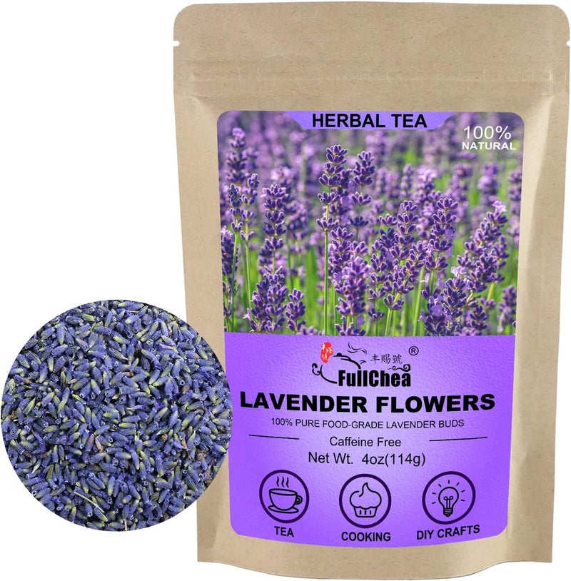 FullChea Natural Dried Lavender Flowers - 4oz - Image 1